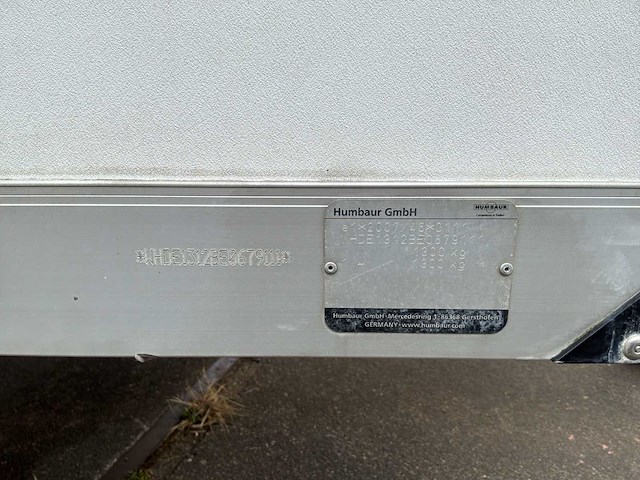 2015 humbaur hk 133015-18p gesloten aanhangwagen - afbeelding 17 van  18