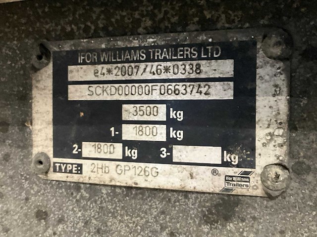 2015 i for williams 2hb machinetransporter - afbeelding 6 van  15