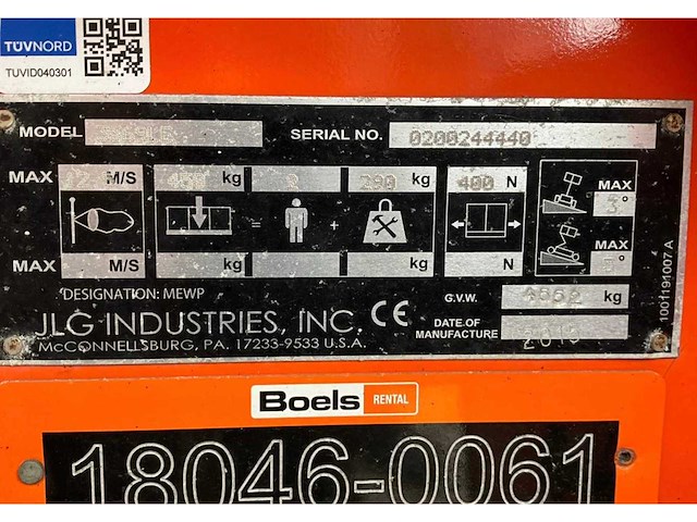 2015 jlg 3369le hoogwerker - afbeelding 16 van  23