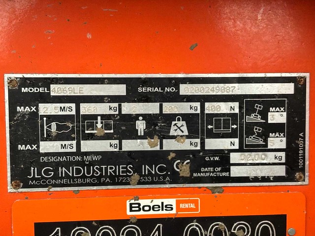 2015 jlg 4069le hoogwerker - afbeelding 26 van  32