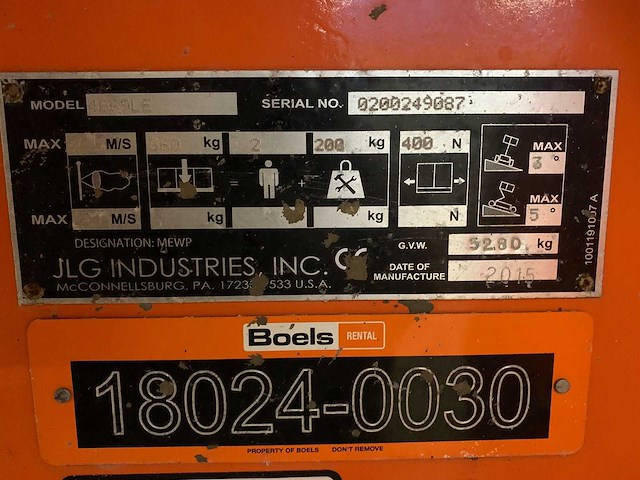 2015 jlg 4069le schaarhoogwerker - afbeelding 6 van  12
