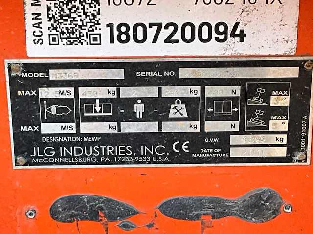 2015 jlg m3369 hoogwerker - afbeelding 17 van  32
