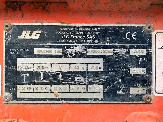 2015 jlg toucan 10e personenlift - afbeelding 18 van  25