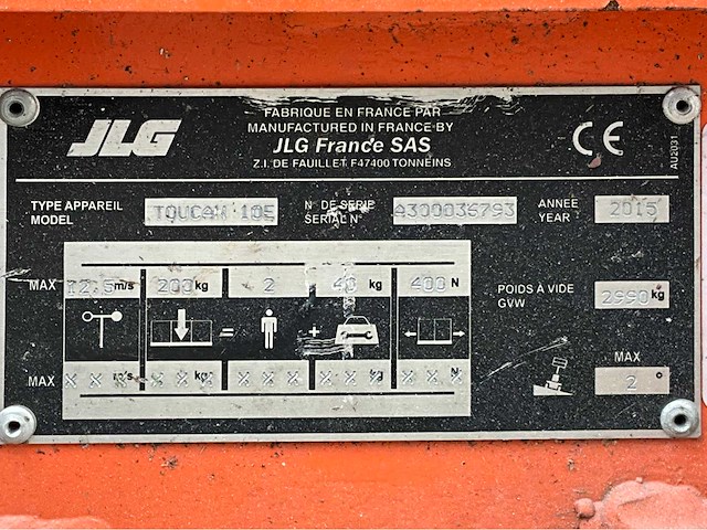 2015 jlg toucan 10e personenlift - afbeelding 19 van  26