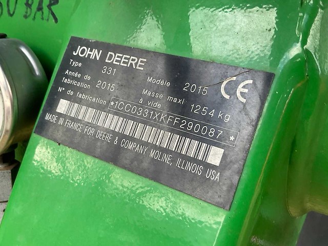 2015 john deere 331 schijvenmaaier - afbeelding 9 van  9