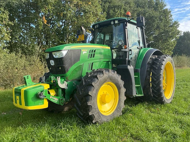 2015 john deere 6130m – autoquad plus eco – tls – zuidberg fronthef – dubbellucht - afbeelding 1 van  48