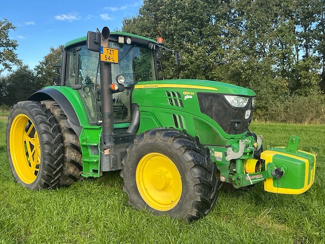 2015 john deere 6130m – autoquad plus eco – tls – zuidberg fronthef – dubbellucht - afbeelding 44 van  48