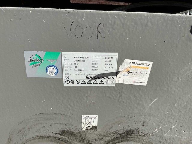 2015 jungheinrich efg545 vorkheftruck - afbeelding 10 van  19