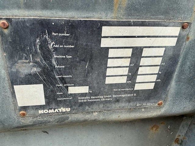 2015 komatsu wa70-7 shovel - afbeelding 25 van  32