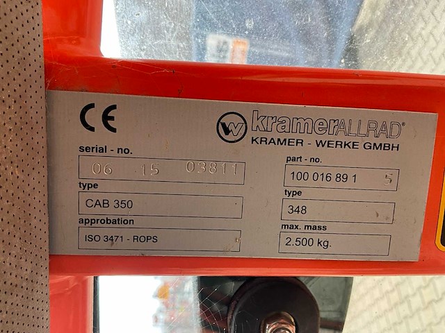2015 kramer 5035 wiellader 4x4 - afbeelding 18 van  37
