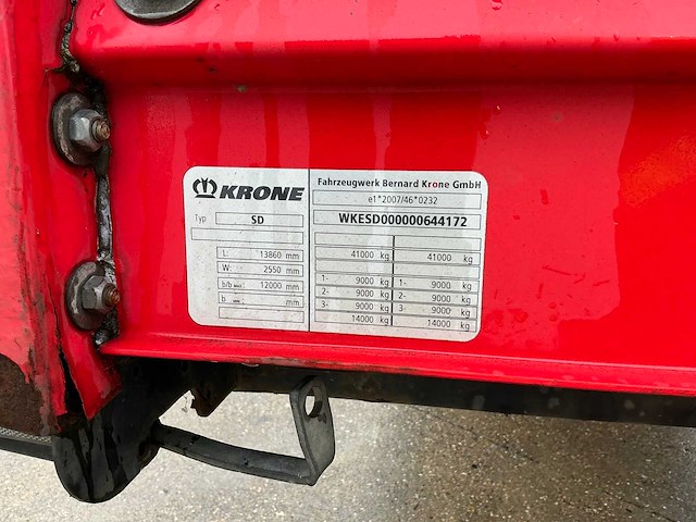 2015 krone sd oplegger - afbeelding 15 van  31