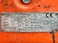 2015 kubota kx016-4g minigraafmachine - afbeelding 7 van  29