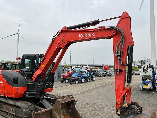 2015 kubota kx080-4 midigraafmachine - afbeelding 12 van  38