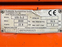 2015 kubota u35-3a3 mini graafmachine short tracks - afbeelding 39 van  44