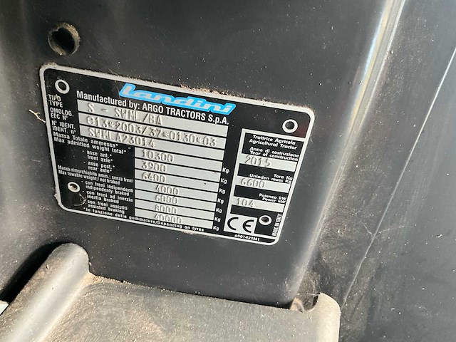 2015 landini 145 landpower vierwielaangedreven landbouwtractor - afbeelding 37 van  42