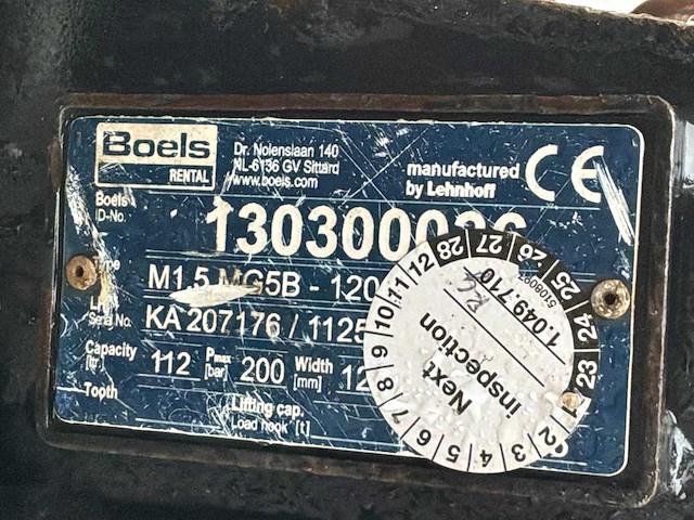 2015 lehnhoff mg5b-1200 graafbak - afbeelding 7 van  7