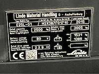 2015 linde e25-01 2500kg lepelversteller vorkheftruck - afbeelding 11 van  19