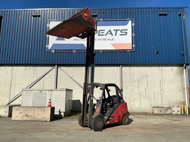2015 linde h35t-02evo heftruck met wifo grondbak - afbeelding 1 van  24