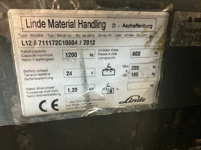2015 linde l12 stapelaar - afbeelding 4 van  12