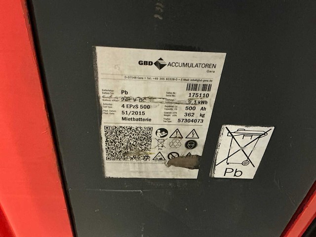 2015 linde v-08 orderpicker - afbeelding 3 van  12