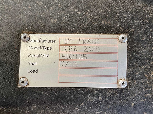 2015 lm trac 286 werktuigdrager met onkruidbestrijder - afbeelding 6 van  18