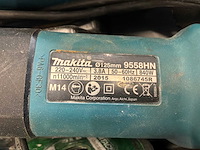 2015 makita 9558hn haakse slijpmachine - afbeelding 1 van  1