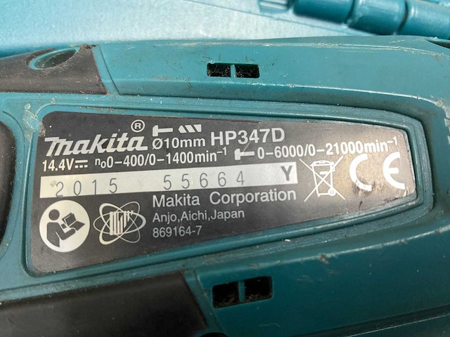 2015 makita hp347d boormachine - afbeelding 6 van  6