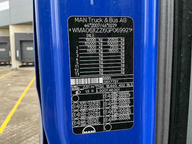 2015 man tgx.18.440 opleggertrekker - afbeelding 20 van  36
