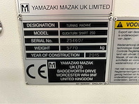 2015 mazak quickturn smart 250 cnc draaibank - afbeelding 16 van  23