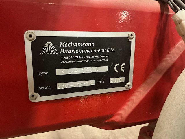 2015 mechanisatie haarlemmermeer nl-1500 bloembollenrooier - afbeelding 14 van  19