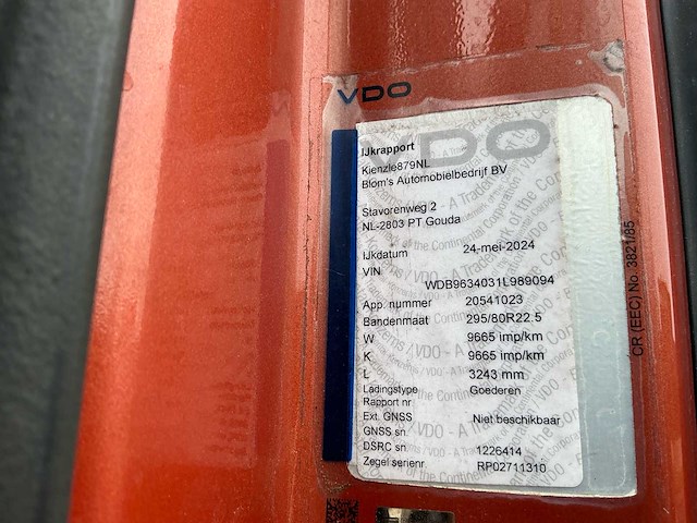 2015 mercedes-benz 963-4-a / actros vrachtwagen - afbeelding 59 van  67