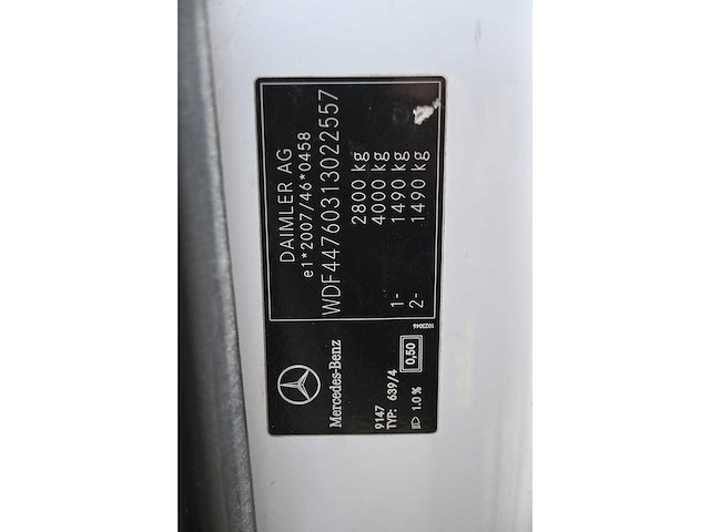 2015 mercedes-benz vito 109 cdi lang bedrijfswagen - afbeelding 10 van  17