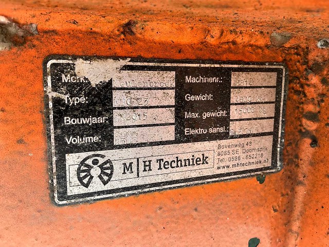 2015 meulenbroek mpo23 perscontainer - afbeelding 8 van  16