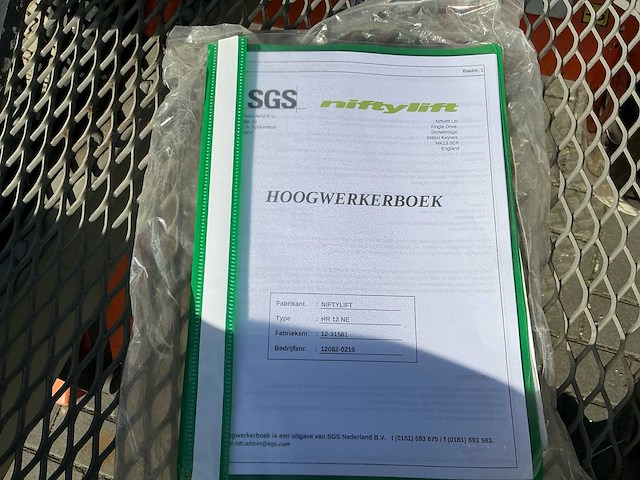 2015 nifty hr12ne mk1b hoogwerker - afbeelding 9 van  16