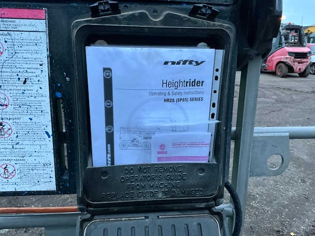 2015 nifty hr28 hoogwerker - afbeelding 16 van  37