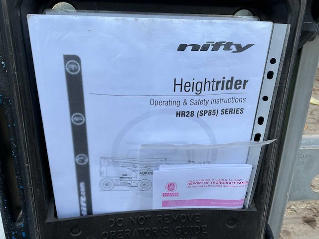 2015 nifty hr28 hoogwerker - afbeelding 21 van  37