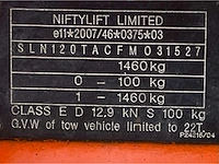 2015 niftylift nifty 120 tac hoogwerker aanhangwagen - afbeelding 32 van  38