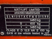2015 niftylift nifty 120 tac hoogwerker aanhangwagen - afbeelding 20 van  27