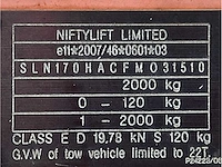 2015 niftylift nifty 170 hac hoogwerker aanhangwagen - afbeelding 22 van  25