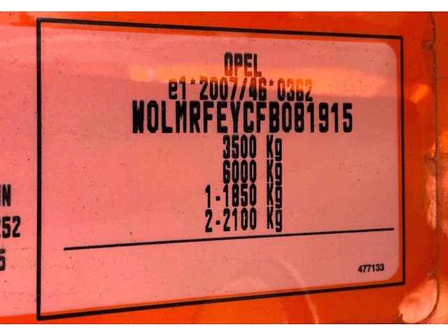 2015 opel movano 2.3 cdti bedrijfswagen - afbeelding 31 van  37