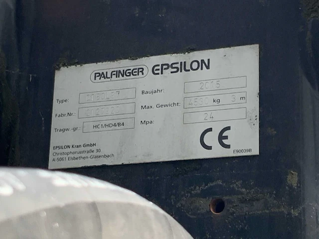 2015 palfinger epsilon q150l97 vrachtwagen laadkraan - afbeelding 3 van  11