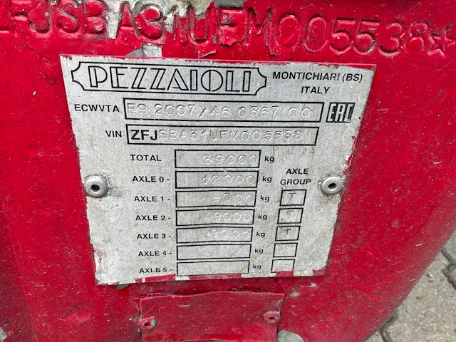 2015 pezzaioli sba31 vee transporteur “3 laags” - afbeelding 18 van  25