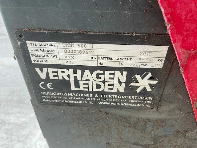2015 portotecnica lion 600 h veegmachine - afbeelding 9 van  9