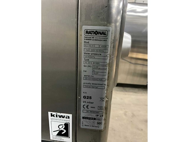 2015 rational scc we 61g selfcooking center - afbeelding 9 van  10