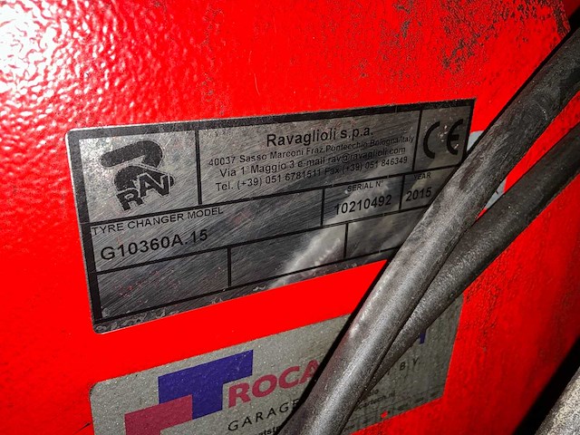 2015 ravaglioli g10360a.15 banden de-en montageapparaat - afbeelding 3 van  20