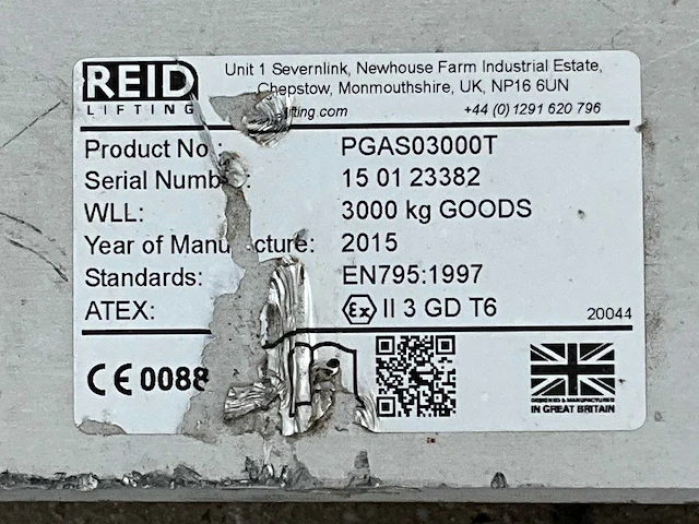 2015 reid lifting limited porta gantry pgas3000t portaalkraan - afbeelding 9 van  9