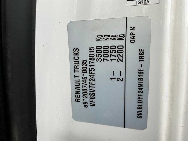 2015 renault maxity bedrijfswagen - afbeelding 48 van  52