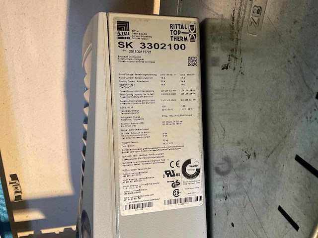 2015 rittal sk 3302100 koelaggregaat - afbeelding 2 van  2