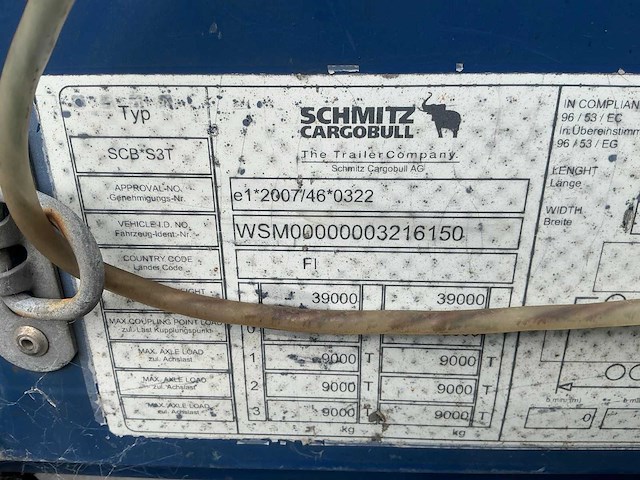 2015 schmitz cargobull oplegger - afbeelding 6 van  7