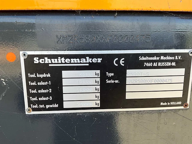 2015 schuitemaker r580t-s opraapwagen - afbeelding 39 van  39